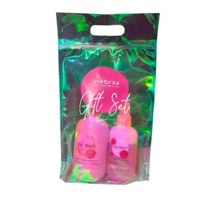 Набір подарунковий для волосся Inebrya ( Ice Cream Keratin шампунь+кондіционер 300 мл+200 мл)