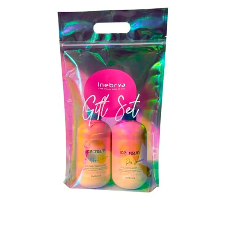 Набір подарунковий для волосся Inebrya ( Ice Cream Pro Volume шампунь+кондіционер 300 мл+300 мл)
