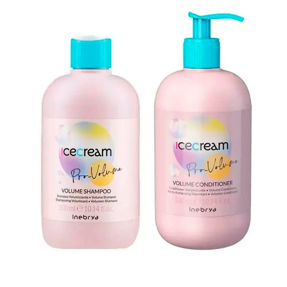 Набір подарунковий для волосся Inebrya ( Ice Cream Pro Volume шампунь+кондіционер 300 мл+300 мл)