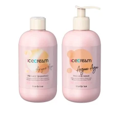 Набір подарунковий для волосся Inebrya ( Ice Cream Argan Age шампунь+маска 300 мл+300 мл)