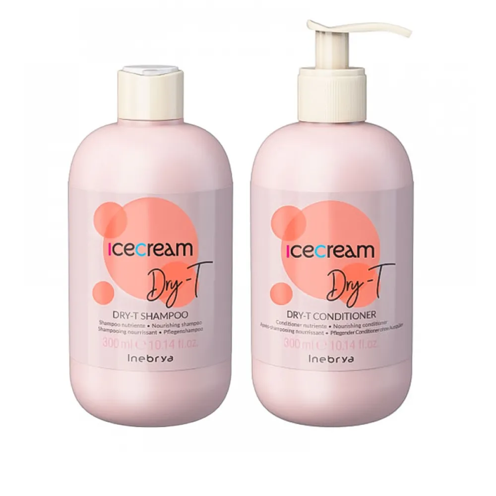 Набір подарунковий для волосся Inebrya (Ice Cream Dry-T шампунь+кондіционер 300 мл+300 мл)