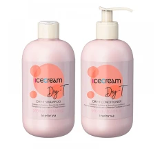 Набір подарунковий для волосся Inebrya (Ice Cream Dry-T шампунь+кондіционер 300 мл+300 мл)