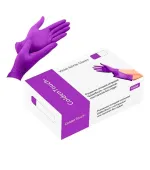 Перчатки нитрил смотровые нестерильные текстурные б/пудры Golden Touch (S Фиолетовый )