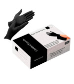 Рукавички нітрил оглядові нестерильні текстурні б/пудри Golden Touch (S Чорний)
