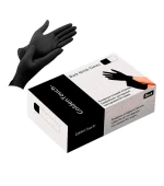 Перчатки нитрил смотровые нестерильные текстурные б/пудры Golden Touch (XL Черный)