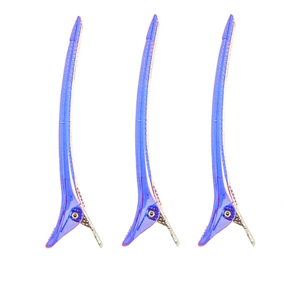 Зажимы для волос Salon (Синие 3 шт.)