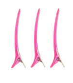Затискачі для волосся Salon (Рожеві 3 шт.)
