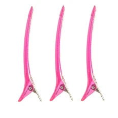 Затискачі для волосся Salon (Рожеві 3 шт.)
