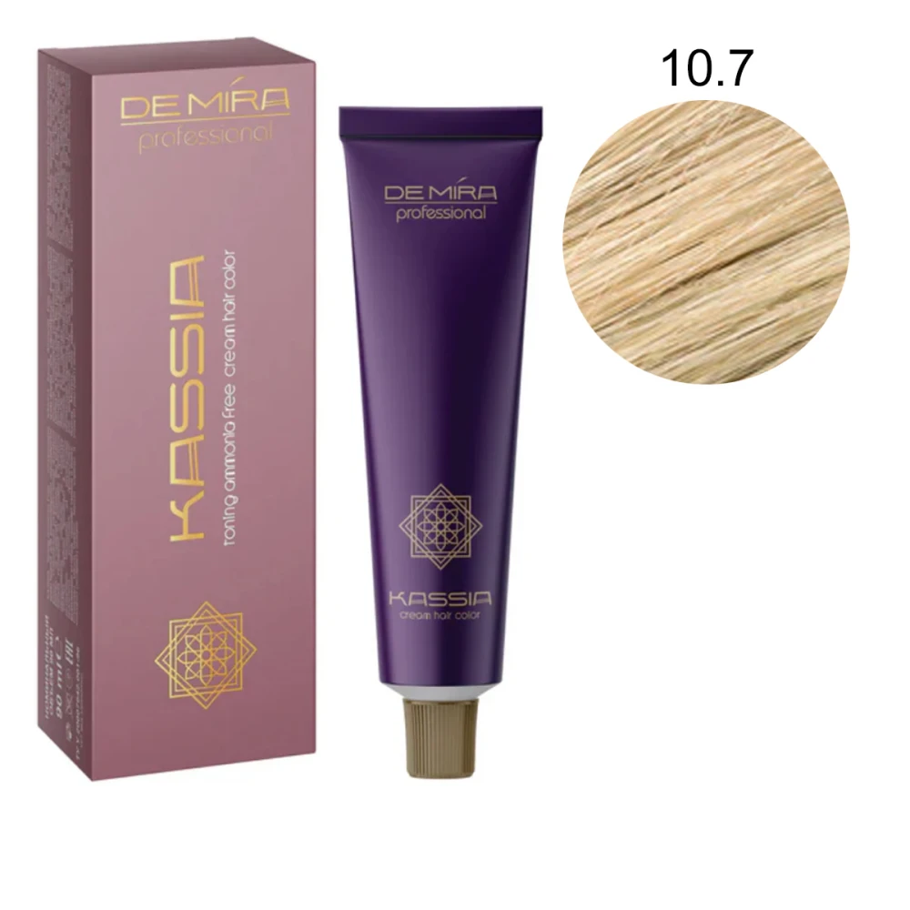 Крем-краска для волос без аммиака Ammonia Free DEMIRA (10-7)