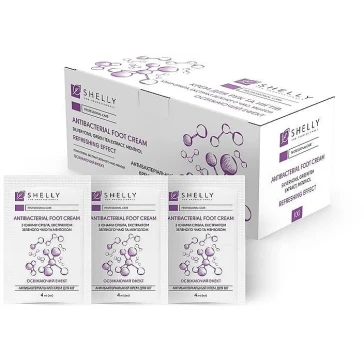 Крем антибактеріальний для ніг Shelly (з іонами срібла, екстрактом зеленого чаю і ментолом 100 шт. 4 мл)