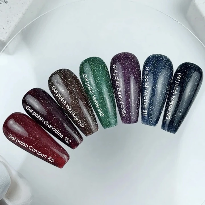 Гель-лак NAILSOFTHENIGHT gel polish, 10 мл (323 Eclipse  — чорно-синій)