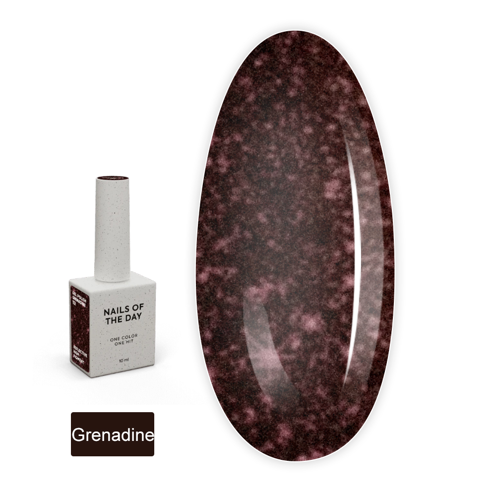 Гель-лак NAILSOFTHENIGHT gel polish, 10 мл (152 Grenadine—бордовий (гранатовий))