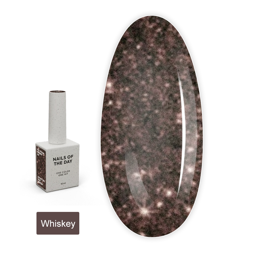 Гель-лак NAILSOFTHENIGHT gel polish, 10 мл (047 Whiskey—коричневий)
