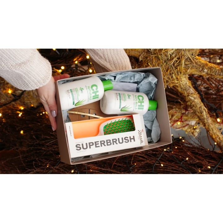 Набор подарочный French Hair Set (№2 (шампунь, кондиционер, аксессуар, щетка, маска для лица))