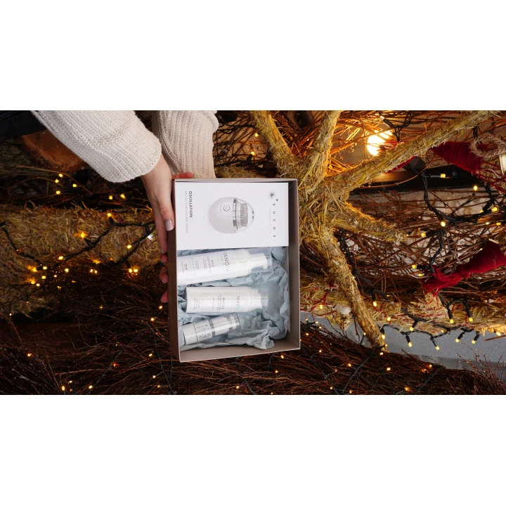 Набор подарочный French Face Set (№3 (щетка для лица, мусс, флюид, крем))