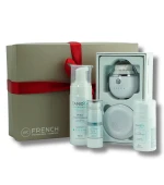 Набор подарочный French Face Set (№3 (щетка для лица, мусс, флюид, крем))