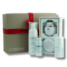 Набор подарочный French Face Set (№3 (щетка для лица, мусс, флюид, крем))
