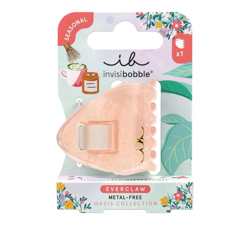 Заколка для волосся Invisibobble EVERCLAW MINI (Oasis Coral Crush Персиковий)