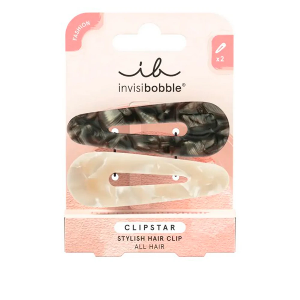Заколка для волосся Invisibobble CLIPSTAR (Cliphue чорний/молочний)