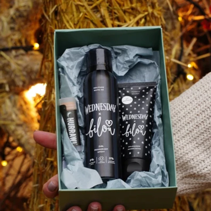 Набір подарунковий French Body Set (№01 (бальзам для губ, крем для рук, дезодорант))