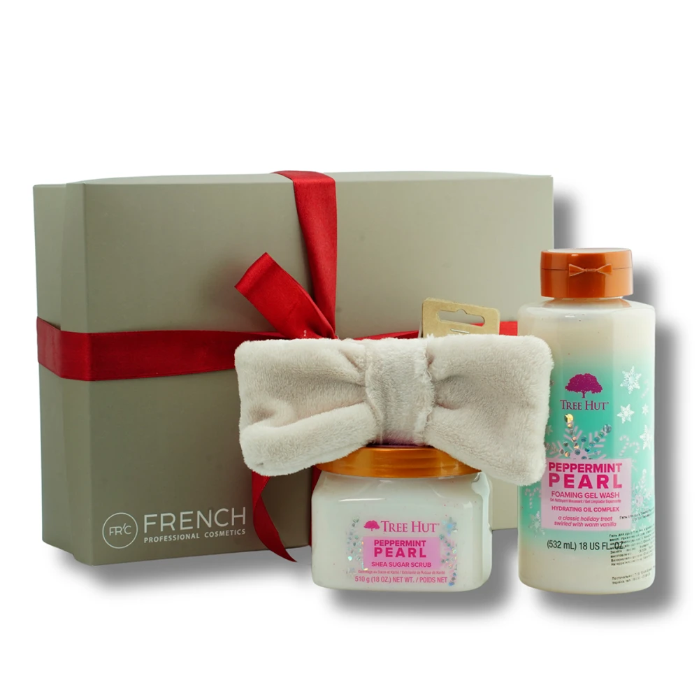 Набор подарочный French Body Set (№3 (гель для душа, скраб для тела, повязка))