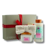 Набор подарочный French Body Set (№3 (гель для душа, скраб для тела, повязка))