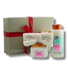 Набор подарочный French Body Set (№3 (гель для душа, скраб для тела, повязка))