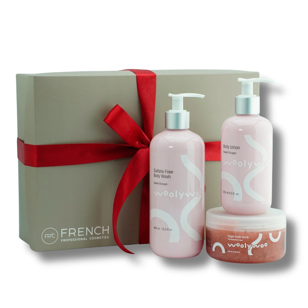 Набор подарочный French Body Set (№4 (гель для душа, лосьон для тела, скраб для тела))