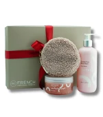 Набор подарочный French Body Set (№5 (гель для душа, скраб для тела, косметичка))