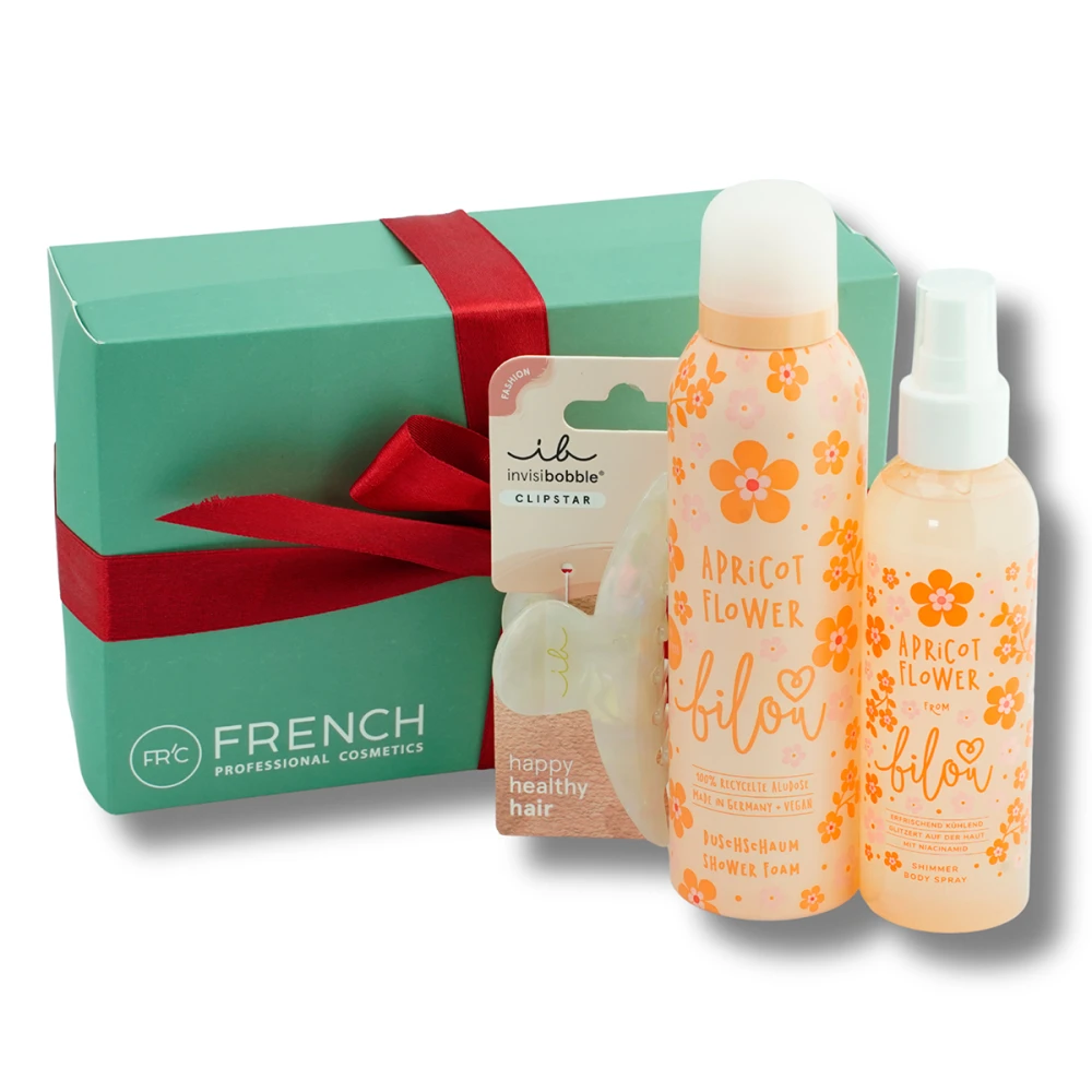 Набор подарочный French Body Set (№6 (пенка для душа, спрей для тела, заколка))