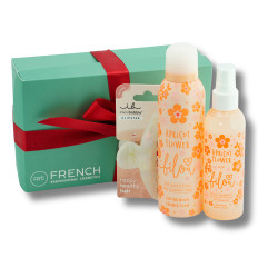Набор подарочный French Body Set (№6 (пенка для душа, спрей для тела, заколка))