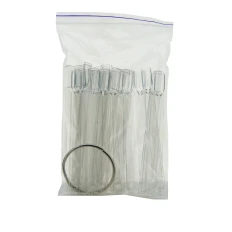 Палитра French для лаков веерная по 1 ноготку длинная (50 шт) (Прозрачный)