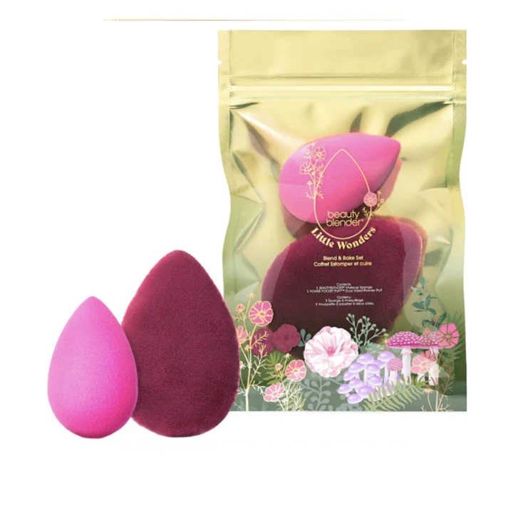 Набір спонжів для обличчя Beautyblender (Little Wonders бордовий/рожевий)