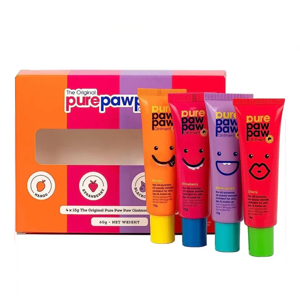 Набор восстанавливающих бальзамов для губ Beauty Brands (Pure Paw Paw Four Pack)
