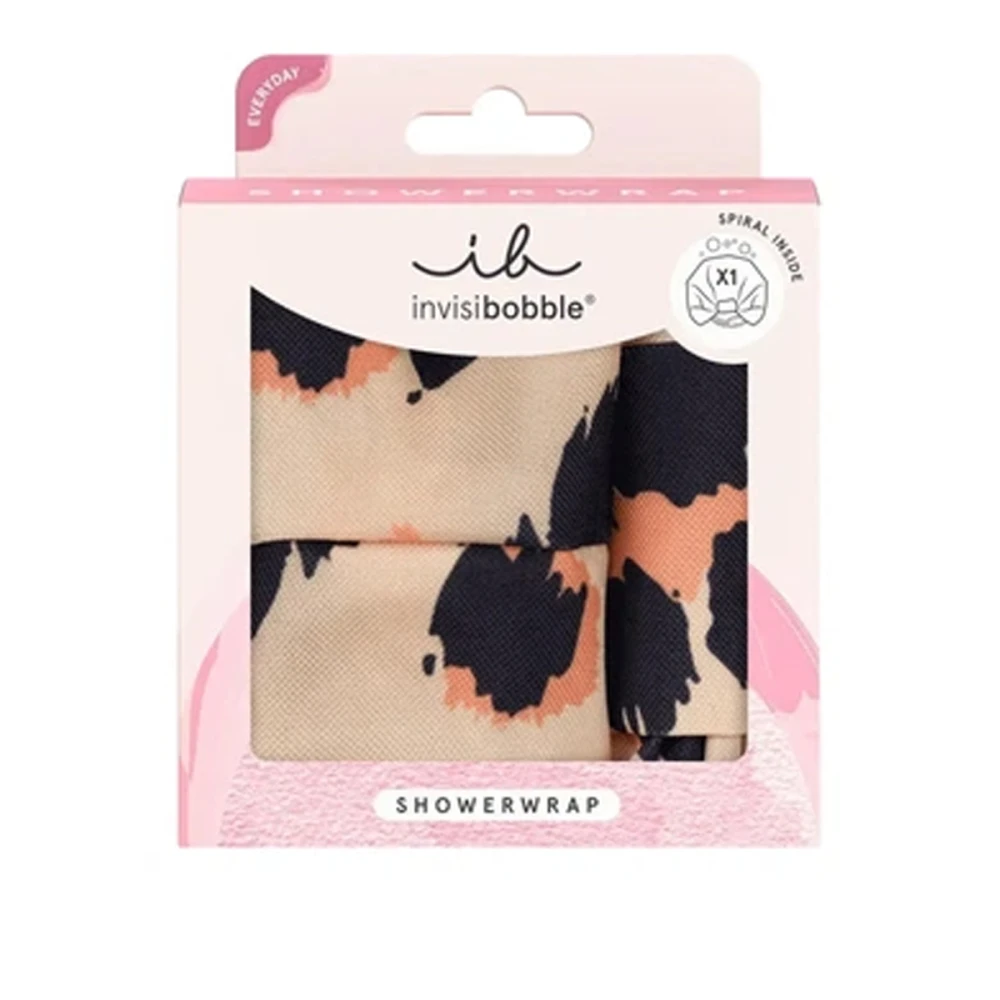 Тюрбан для волос Invisibobble (Set Showerwrap Leo Водоотталкивающий)