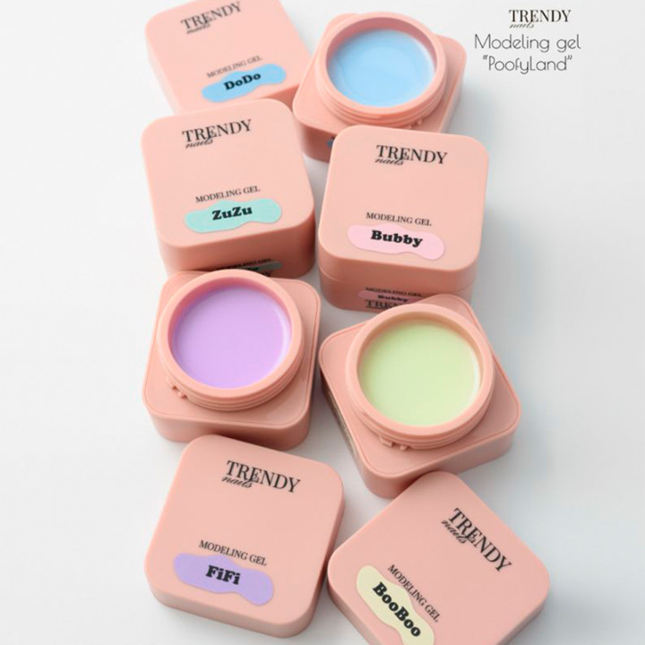 Гель для наращивания ногтей TrendyNails HFTF  30 мл (PoofyLand Bubby)