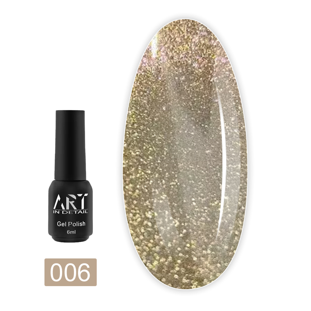Гель-лак кошачий глаз для ногтей ART In Detail 6 мл (006 Charm)