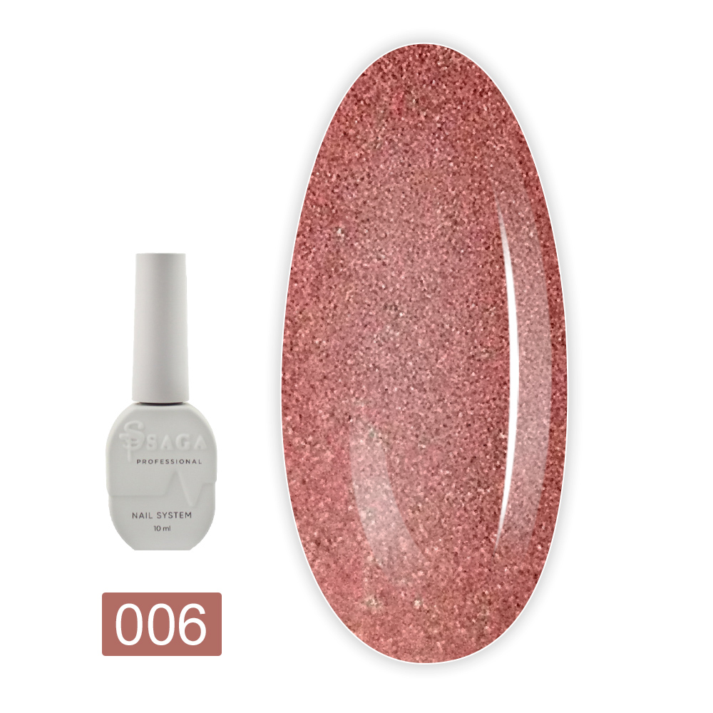 Гель-лак кошачий глаз Saga 10 мл (06 Amber Cat)