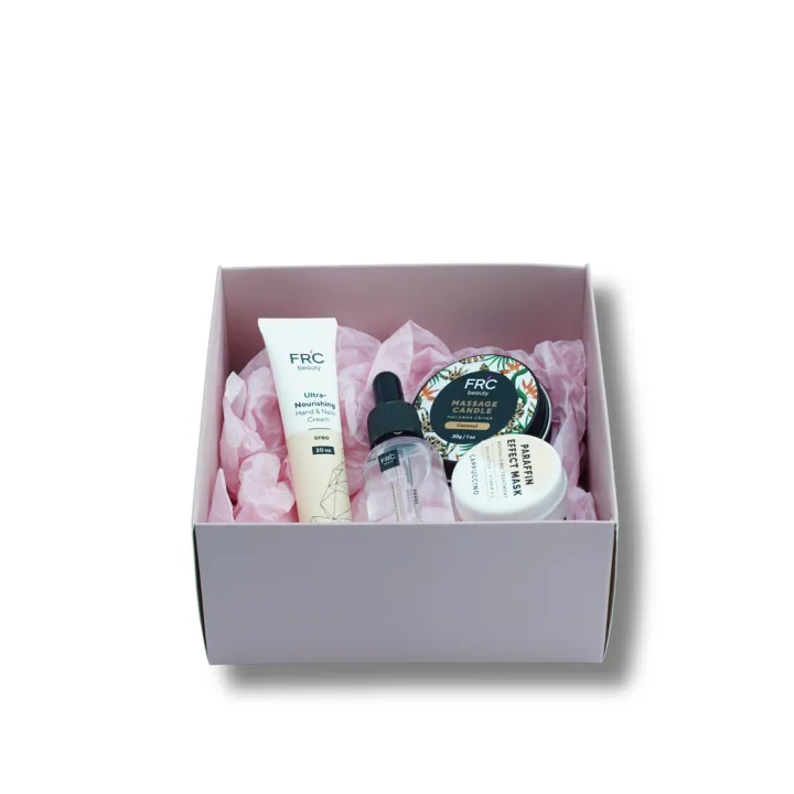 Набір подарунковий French Body Set (№17 (крем, маска для рук, олія, свіча масажна))