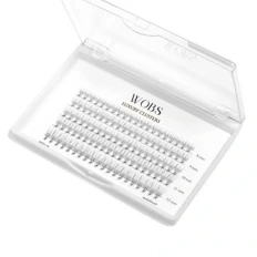 Вії накладні пучкові WoBs Crease cross 5 стрічок, 100 шт (30d07mix 8-9-10-11-12mm)