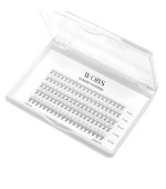 Ресницы накладные пучковые WoBs Crease cross 5 лент, 100 шт (10dSUNmix 8-9-10-11-12mm)