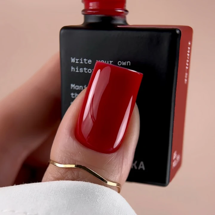 Гель-лак BIBLIOTEKA , 10 мл (28 Impulse - алый)