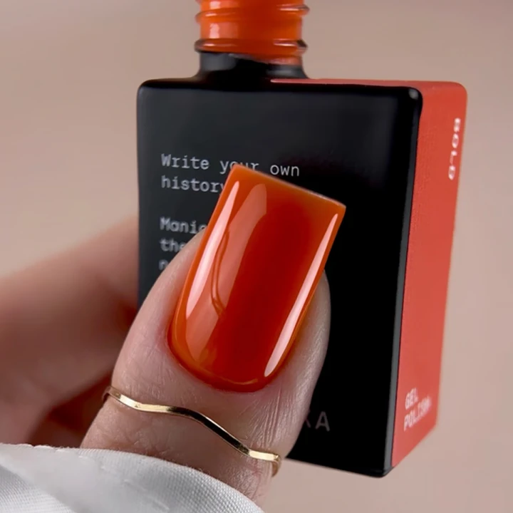 Гель-лак BIBLIOTEKA , 10 мл (30 Bold - Оранжевый)