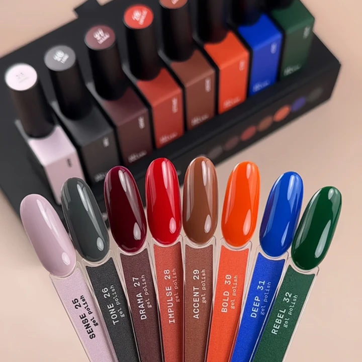 Гель-лак BIBLIOTEKA , 10 мл (30 Bold - Оранжевый)