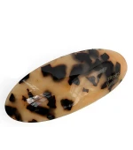 Заколка автомат Miso (Коричневий з розводами)