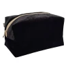 Косметичка средняя велюр Miso (Черная)