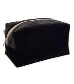 Косметичка средняя велюр Miso (Черная)