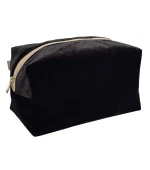 Косметичка середня велюр Miso (Чорна)