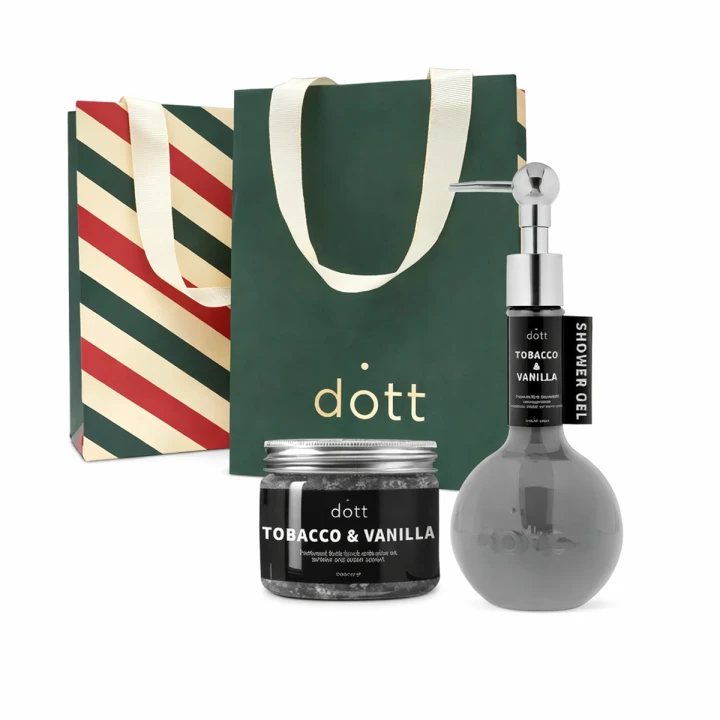 Набор подарочный DOTT (Гель для душа + Скраб для тела TOBACCO & VANILLA)