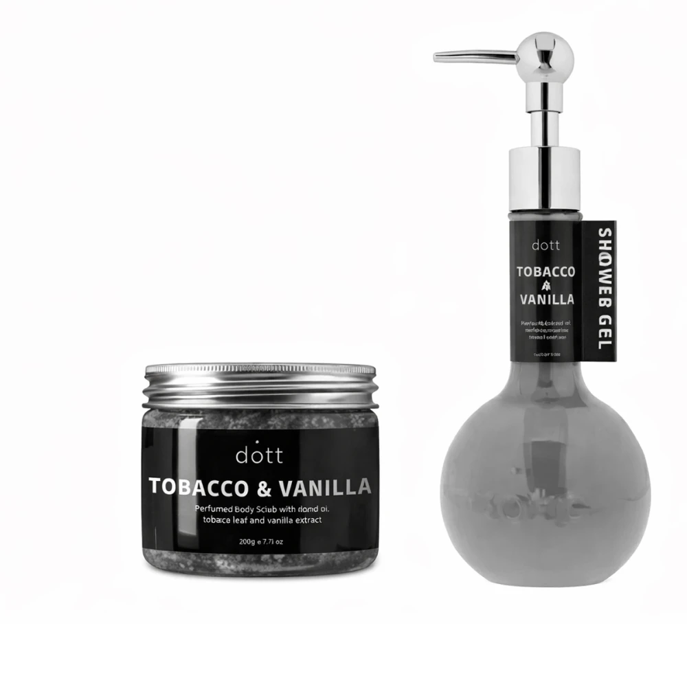 Набор подарочный DOTT (Гель для душа + Скраб для тела TOBACCO & VANILLA)